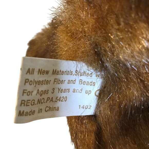 VTG Applause Minky Schminky Faux Mink Plush Bear Soft Brown 6 in Stuffed Animal - Picture 9 of 9